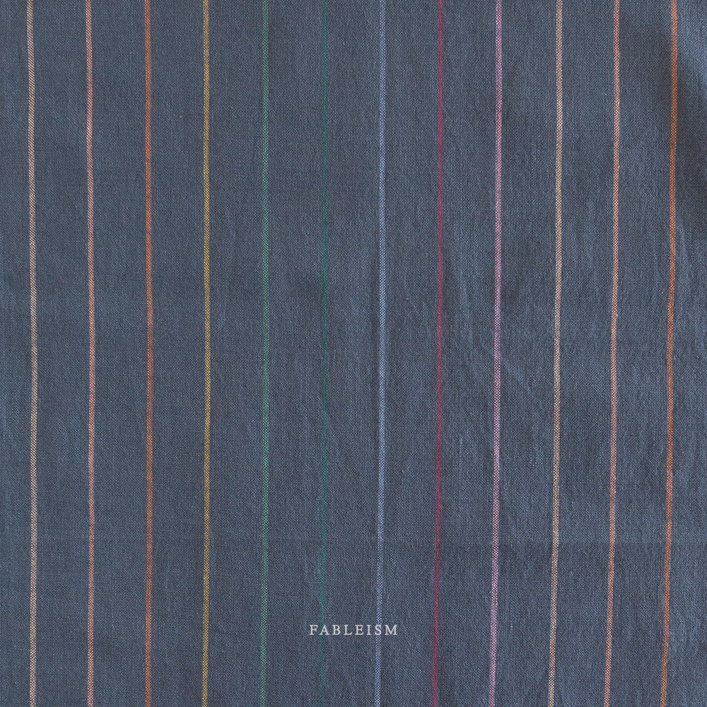 Lucky Loom | Skinny Stripe in Dark Rainbow *Reversible