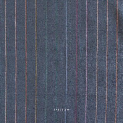 Lucky Loom | Skinny Stripe in Dark Rainbow *Reversible