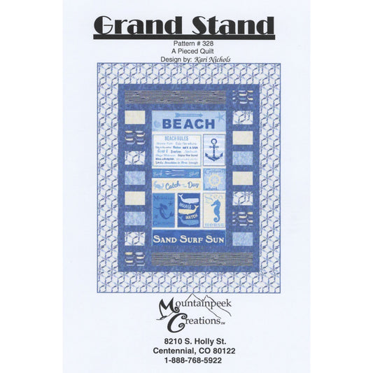 Mountainpeek Creations | Panel Quilt Pattern | Grand Stand