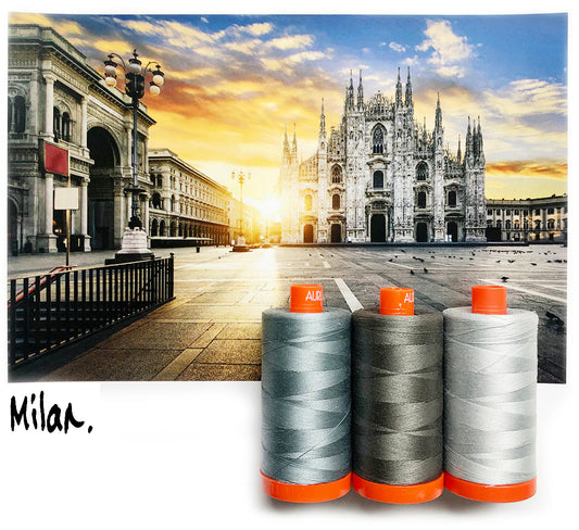 Aurifil | Milan Grey Colour Builder 3pc