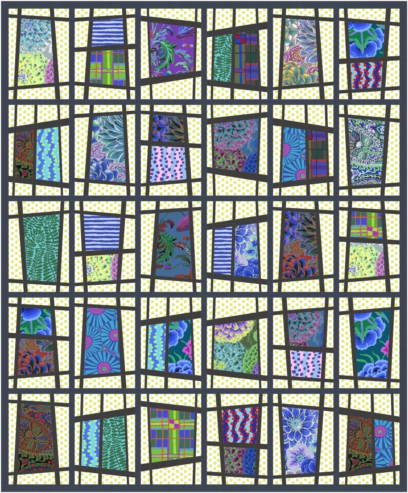 Tamarinis | Paper Piecing Pattern | Mod Display