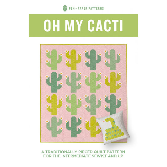 Pen + Paper Patterns | Oh My Cacti Quilt