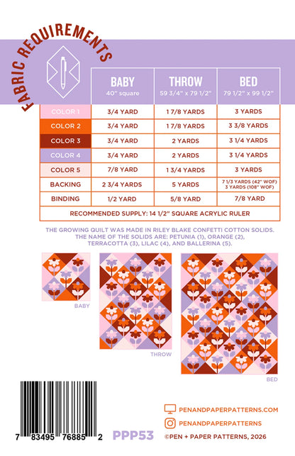 Pen + Paper Patterns | Growing Quilt