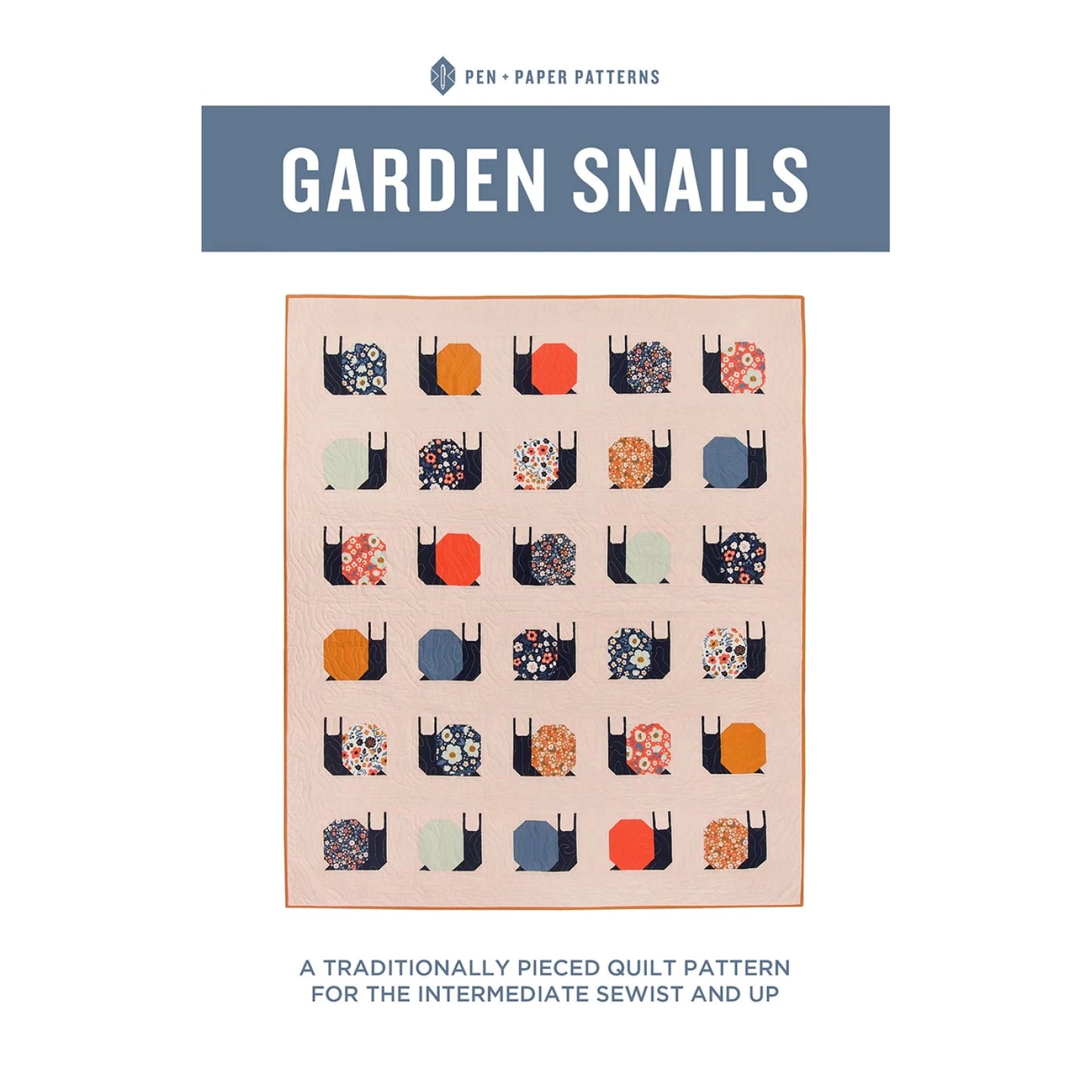 Pen & Paper Patterns | Garden Snails Quilt