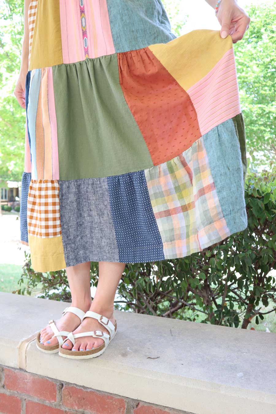 Class | Patchwork Songbird Skirt by Sew Liberated