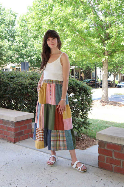 Class | Patchwork Songbird Skirt by Sew Liberated