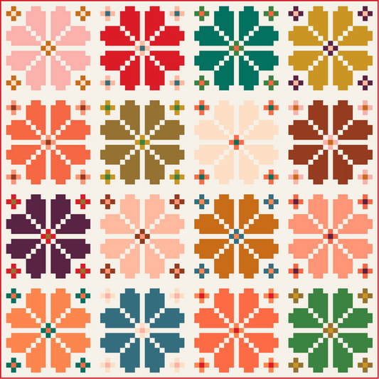 Knitted Blooms | Quilt Kit