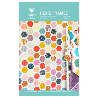 Quilty Love | Hexie Framed Quilt Pattern