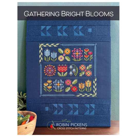 Robin Pickens | Cross Stitch Pattern | Gathering Bright Blooms