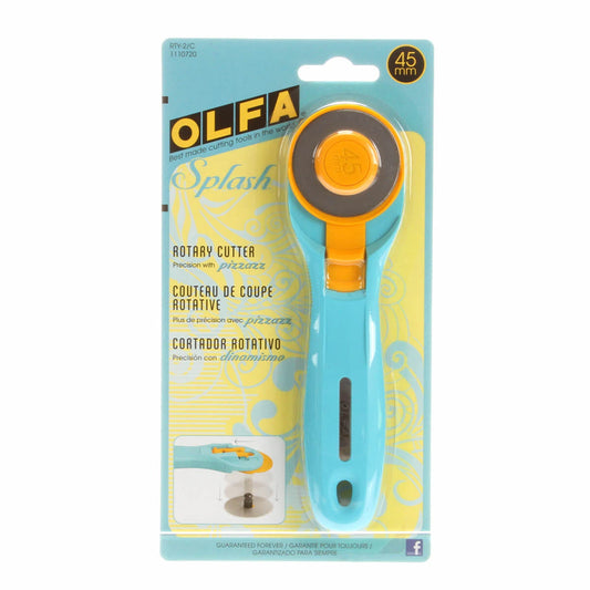 Olfa Splash 45mm Rotary Cutter | Aqua