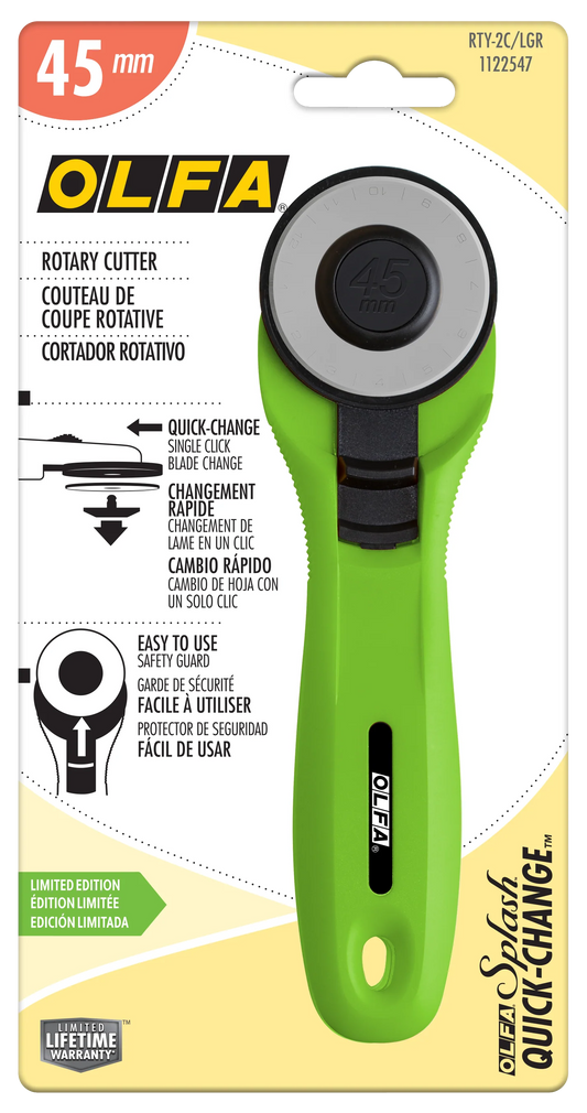 Quick Change Rotary Cutter | Lime 45mm