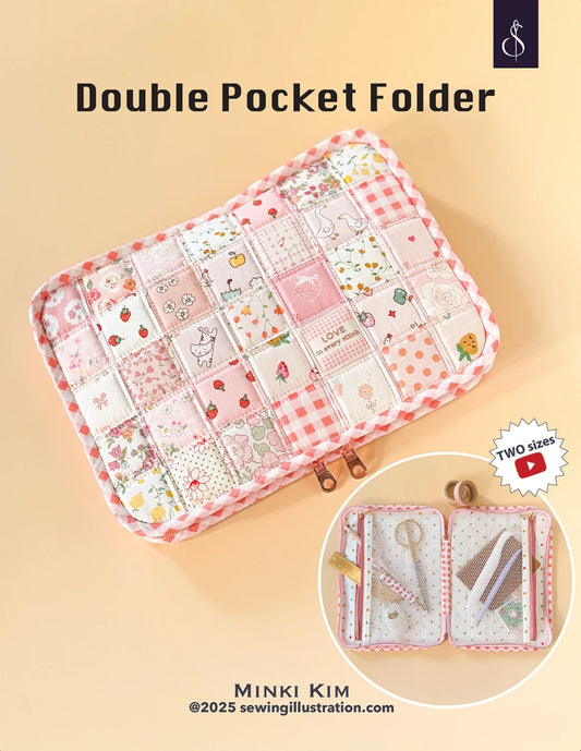 Sewing Illustration | Double Pocket Folder