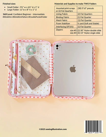 Sewing Illustration | Double Pocket Folder