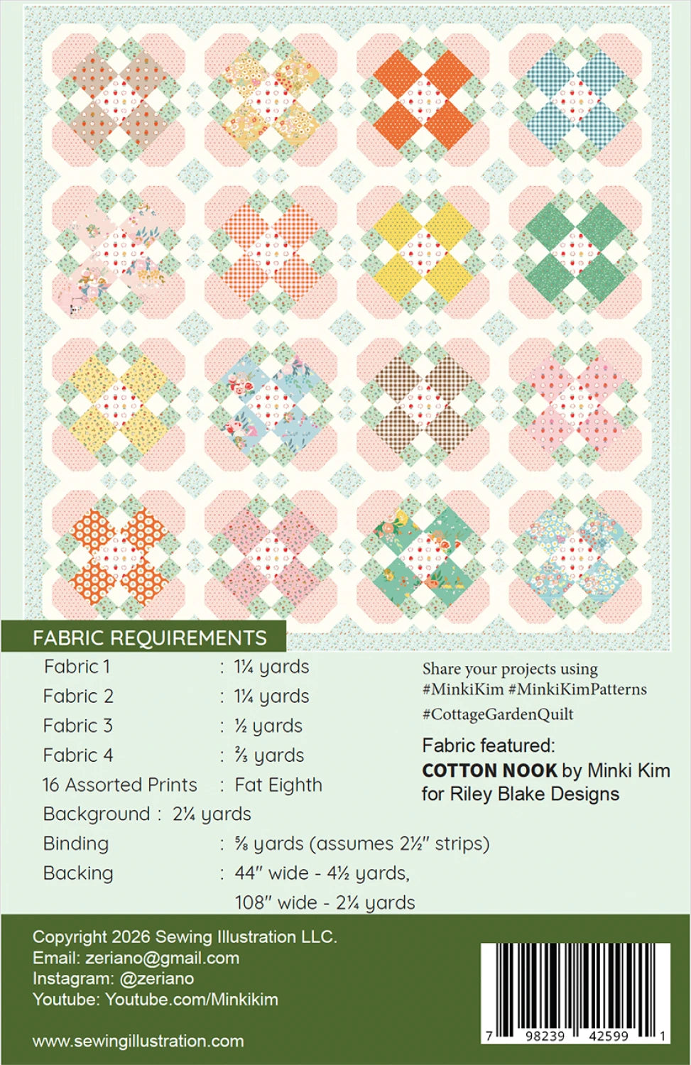 Sewing Illustration | Cottage Garden
