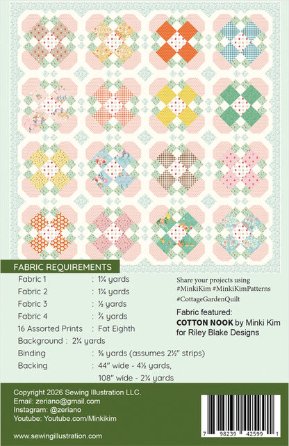 Sewing Illustration | Cottage Garden