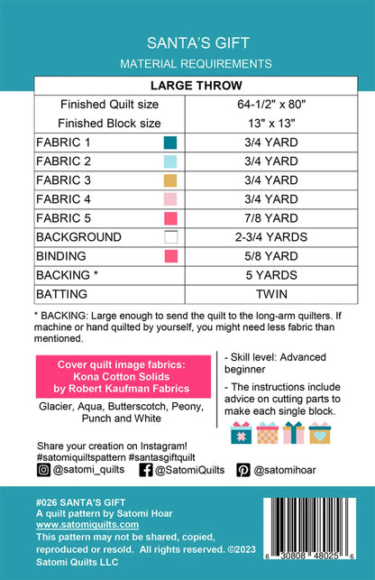 Satomi Quilts | Santa's Gift