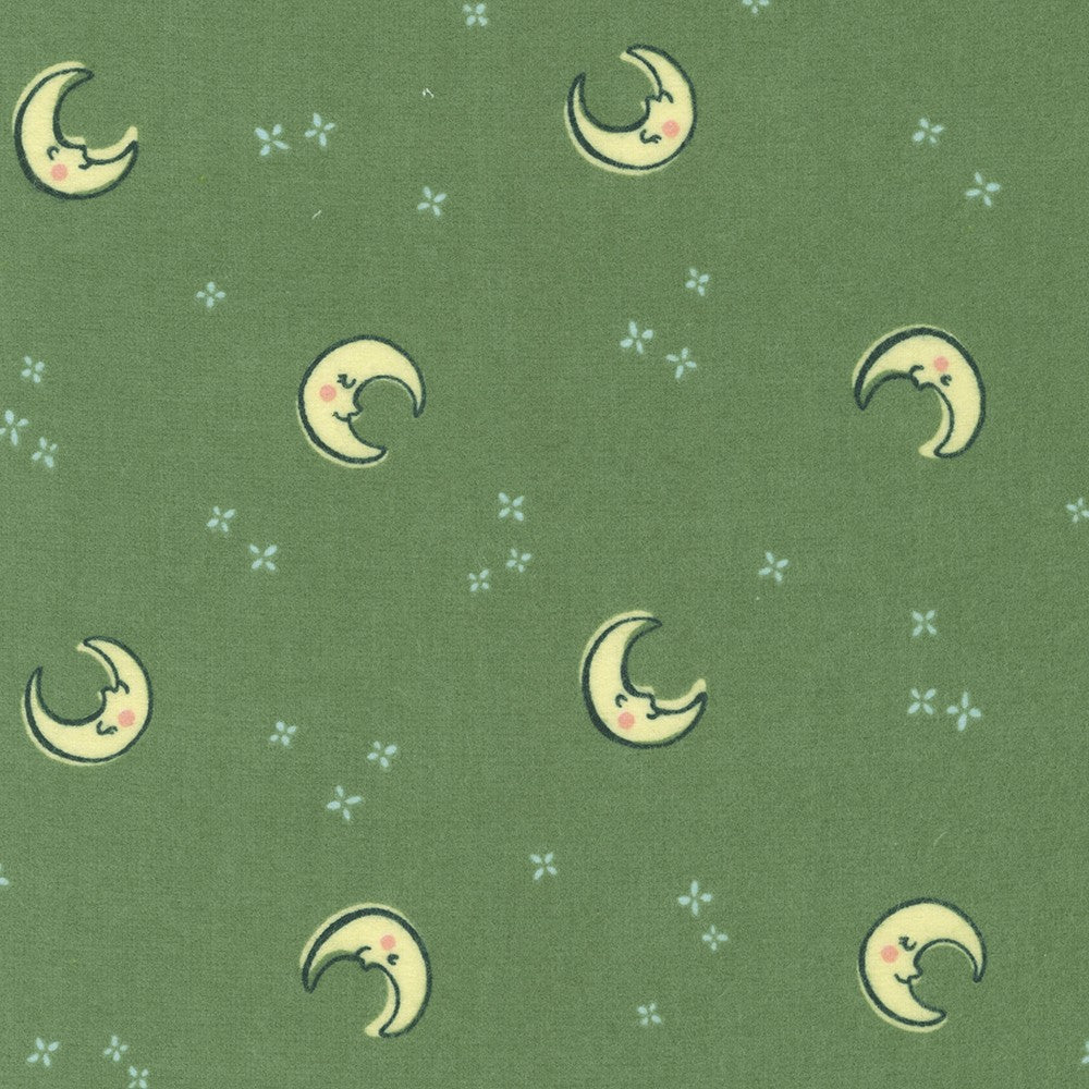 Cozy Cotton Flannel | Over the Moon Moss
