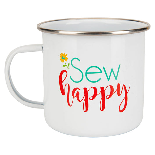Sew Happy Tin Mug