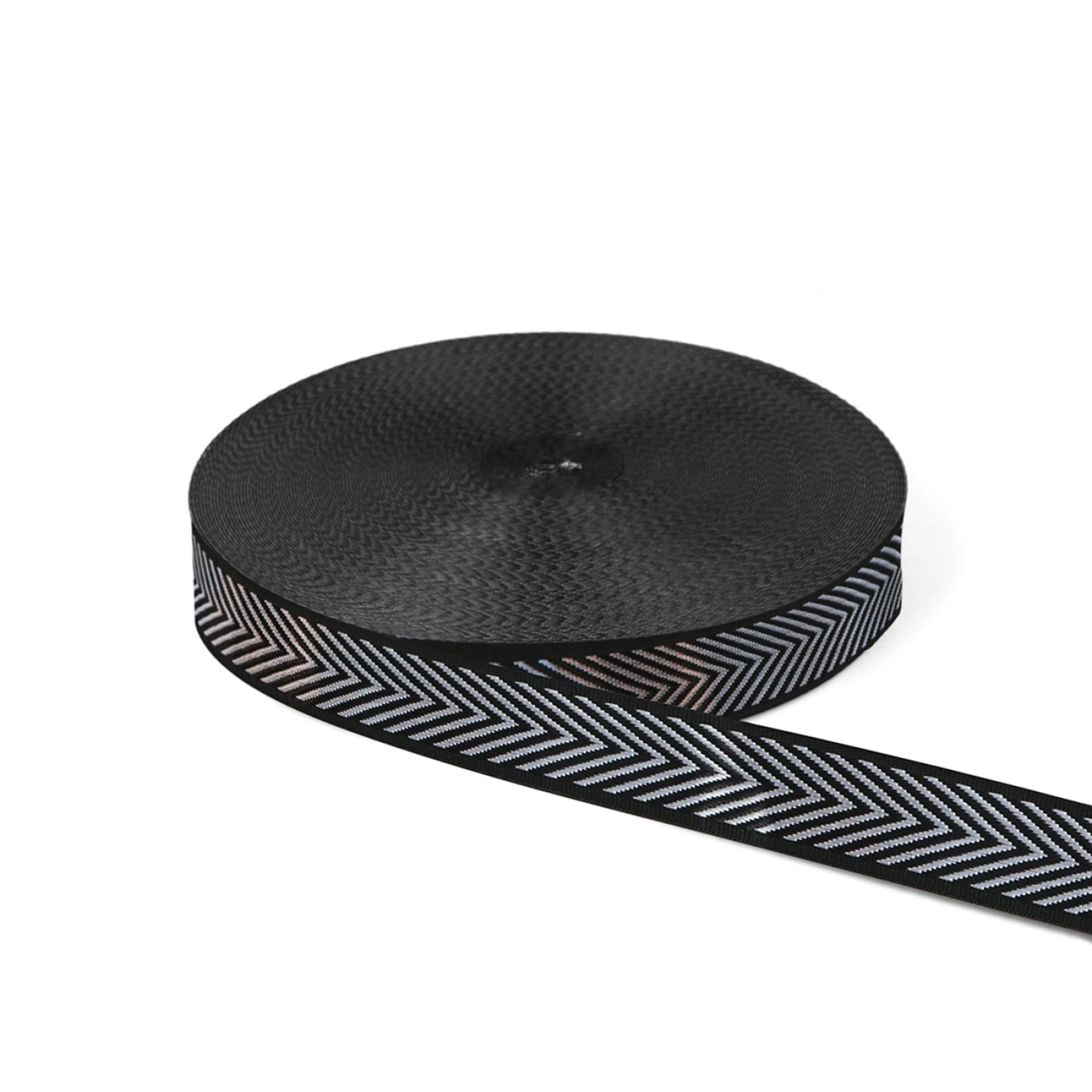 Silver Chevron Webbing | 1.5 Inch