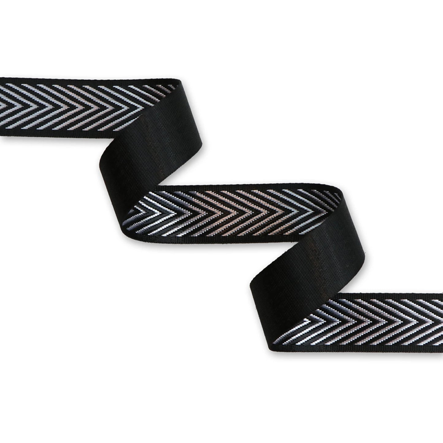 Silver Chevron Webbing | 1.5 Inch