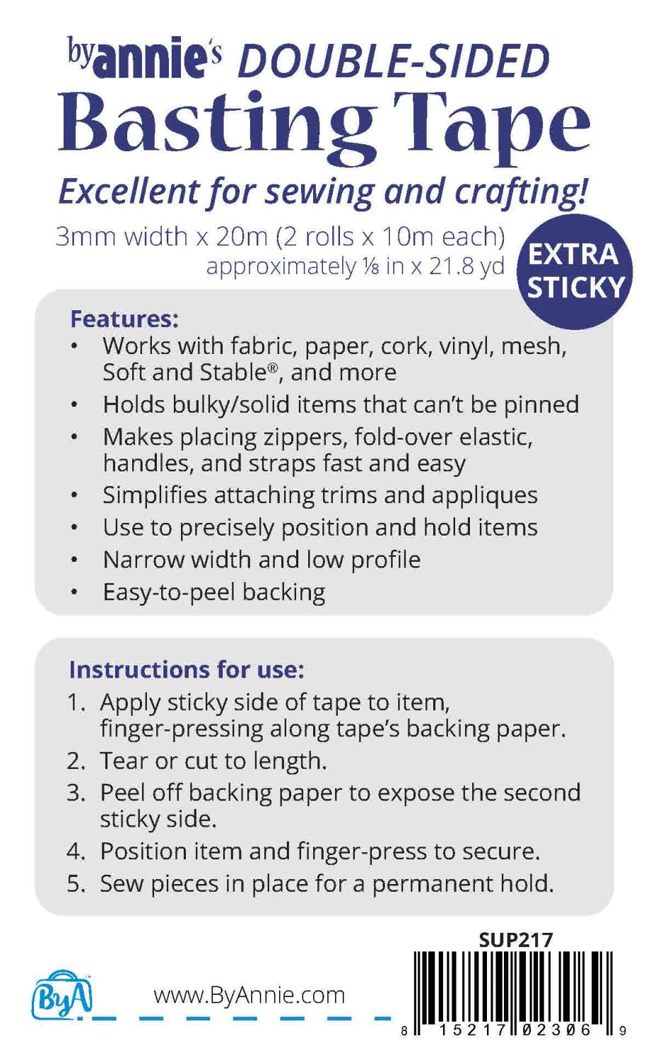 byAnnie | Double-sided Basting Tape