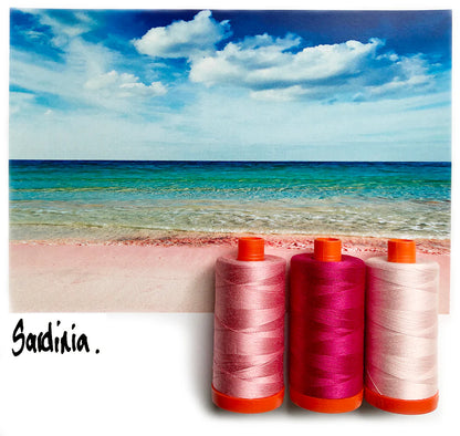 Aurifil | Sardinia Pink Colour Builder 3pc