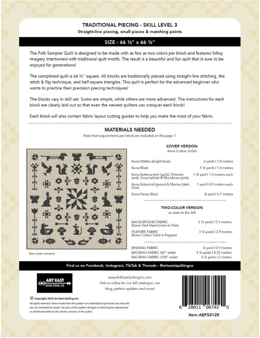 Art East Quilting Co. | Folk Sampler