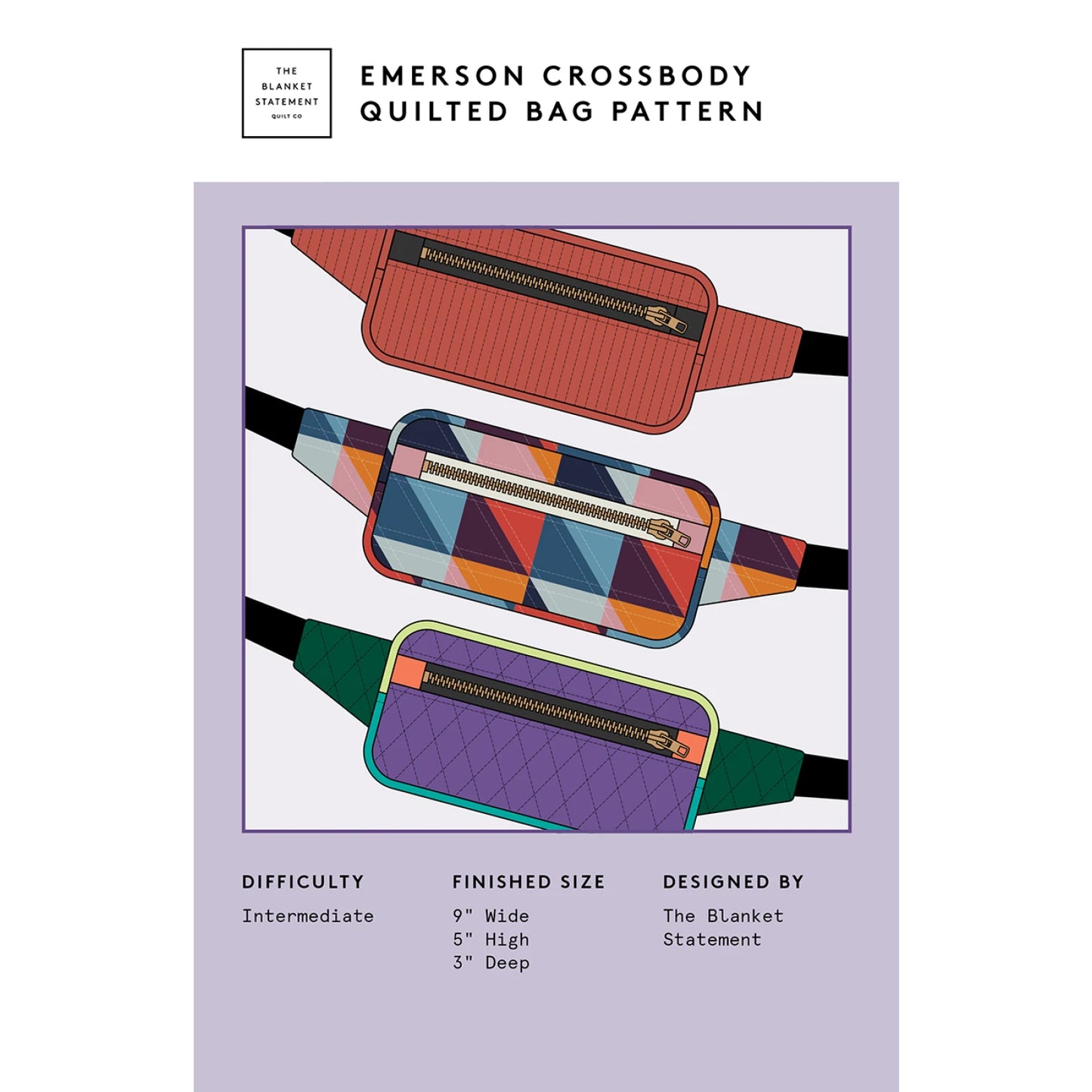 The Blanket Statement | Emerson Crossbody Quilted Bag Pattern
