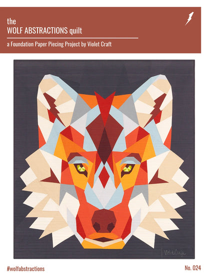 Violet Craft | Paper Piecing | Wolf Abstractions