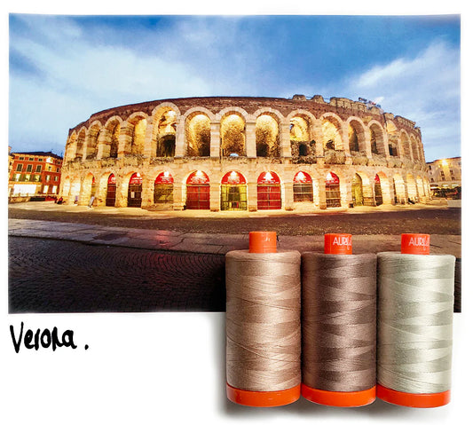Aurifil | Verona Mauve Colour Builder 3pc