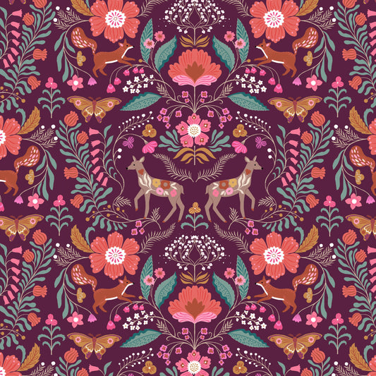 Wild Folk | Deer Damask