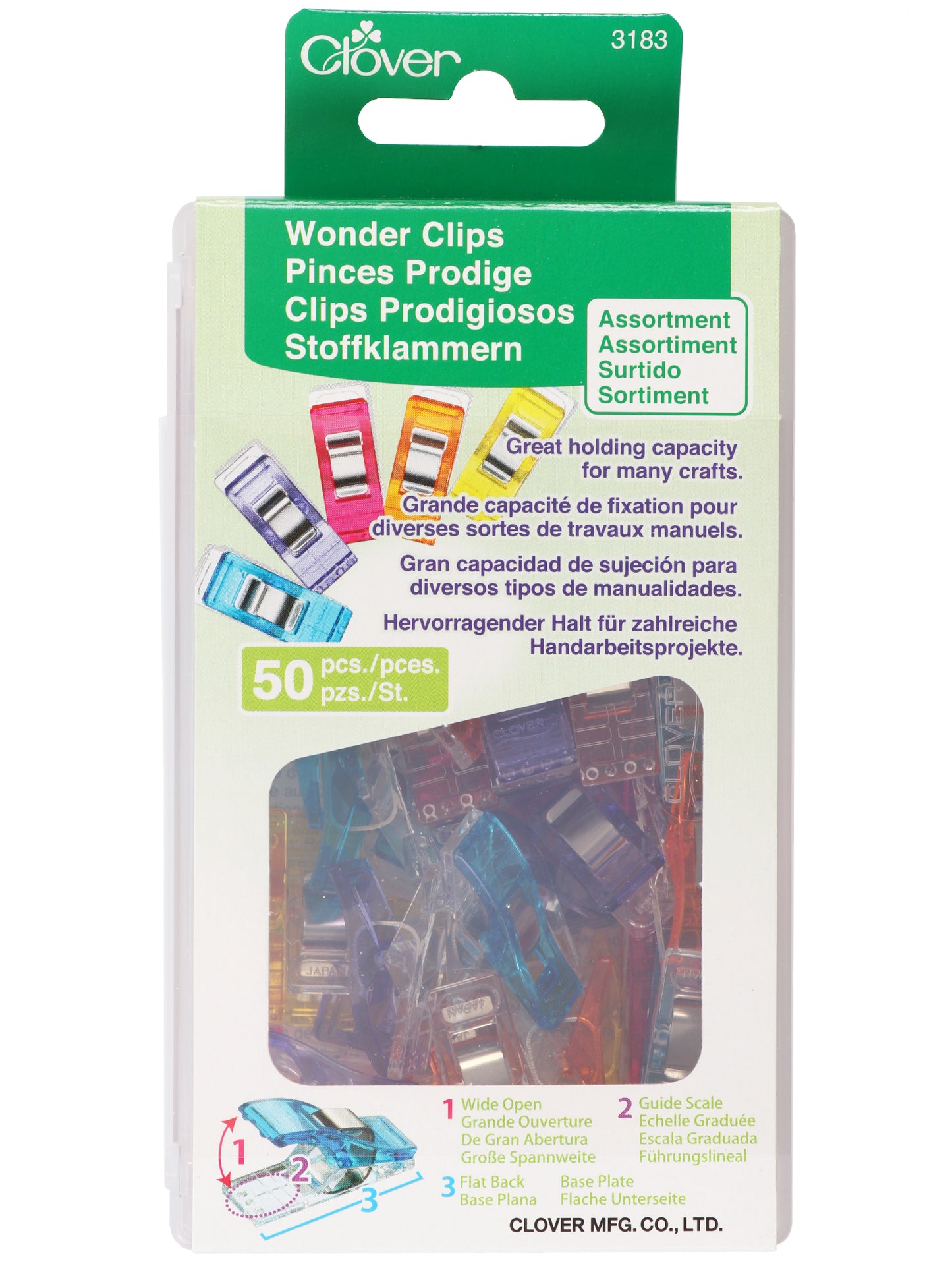 Clover Wonder Clips | Assorted Colours