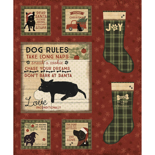 Christmas Tails Dog | Panel
