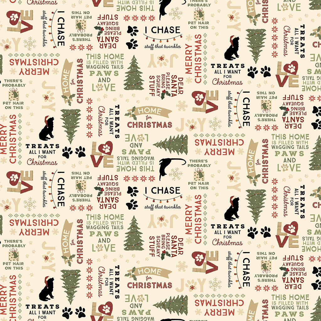 Christmas Tails Fat Quarter Stack | 13 FQ