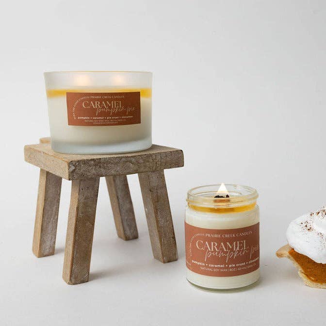 Caramel Pumpkin Pie | Non Toxic Soy Candle | Fall Collection