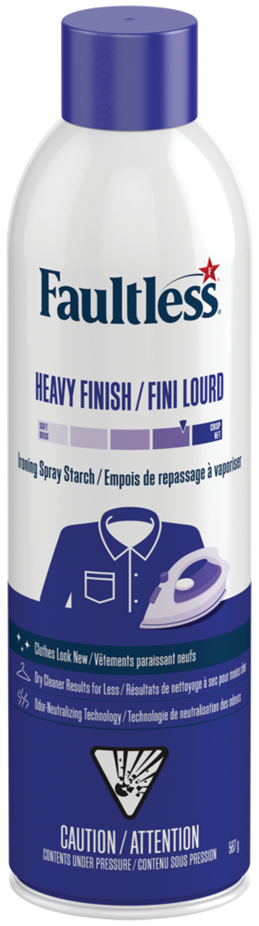 Faultless Heavy Finish Ironing Spray Starch