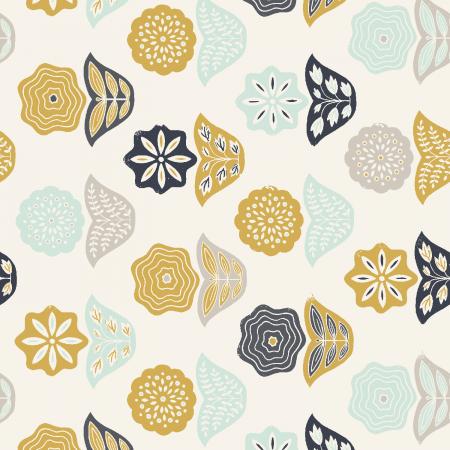 Tidepool | Basket Blooms - Navy Fabric