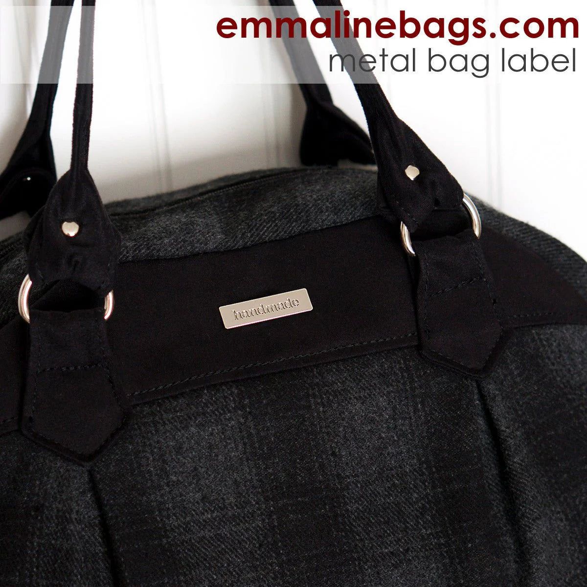 Emmaline Bags | Metal Bag Label "handmade"