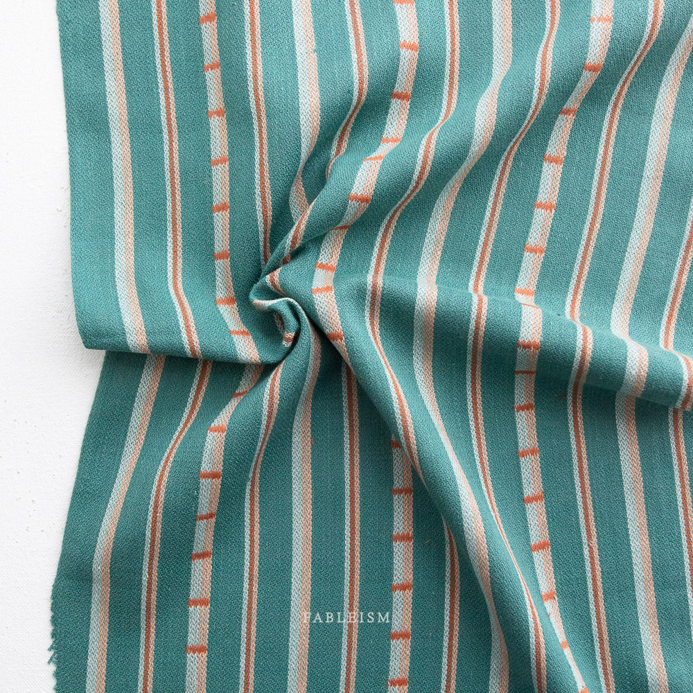 Monarch Grove Wovens | Ladder Stripe - Turquoise