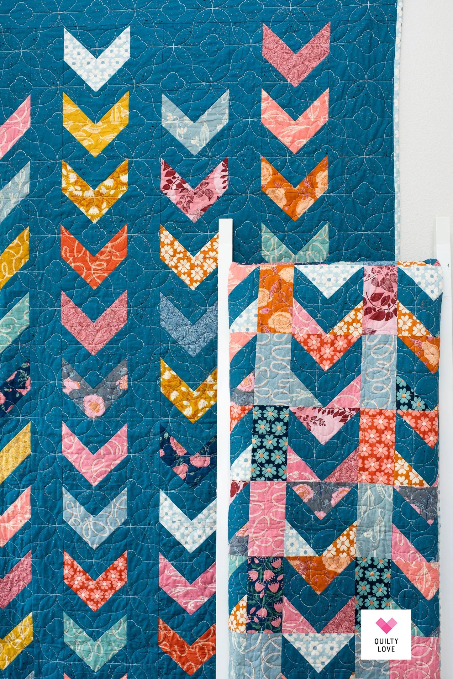 Quilty Love | Scrappy Arrows Quilt Pattern
