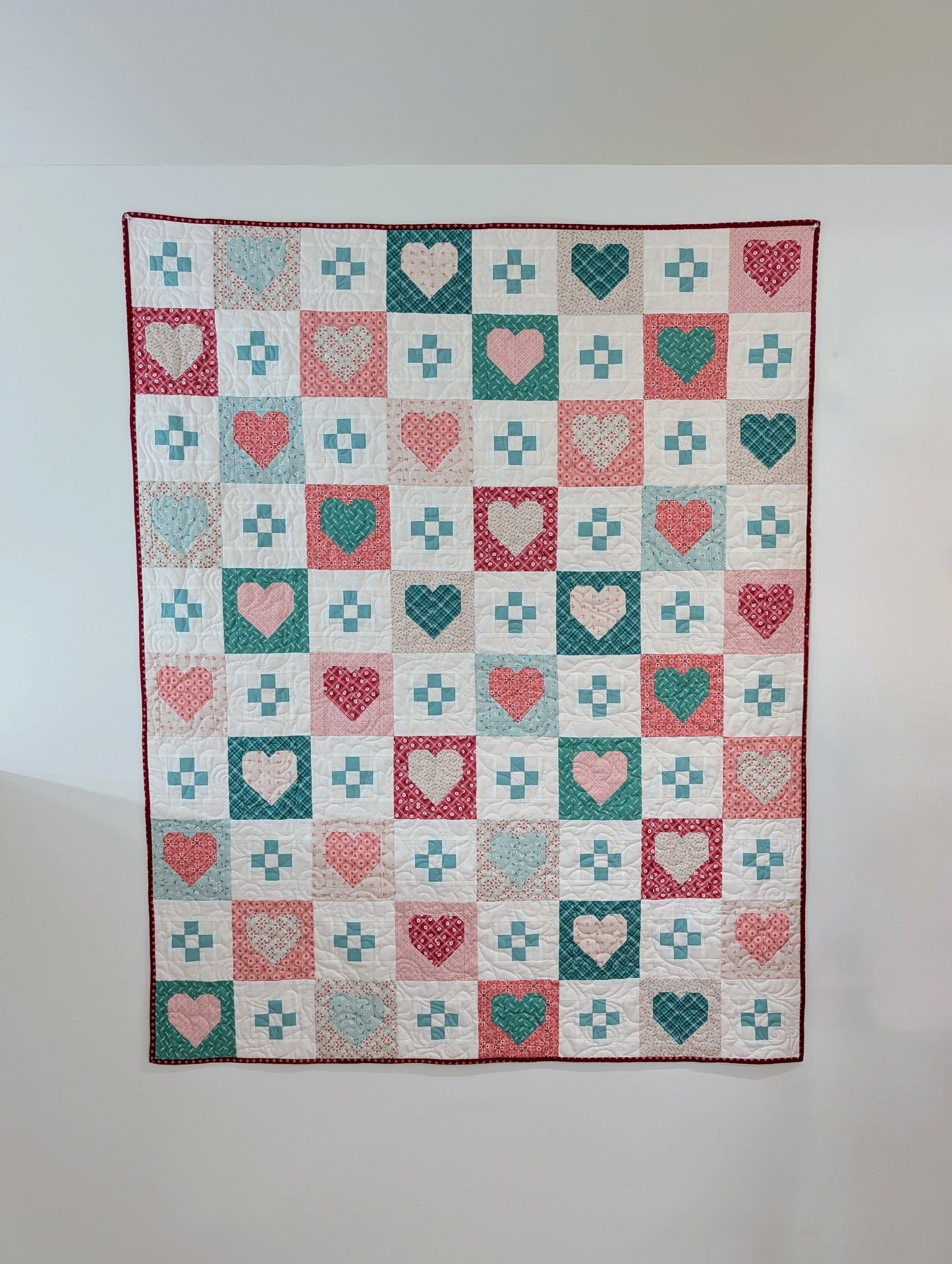 *PRE-ORDER* Cozy Checkered Hearts | Quilt Kit