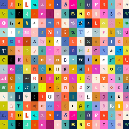 Selvedge Magic | Letters Multi