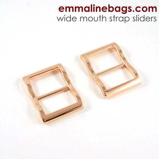 Wide Mouth 1½" Strap Sliders | Various Colours