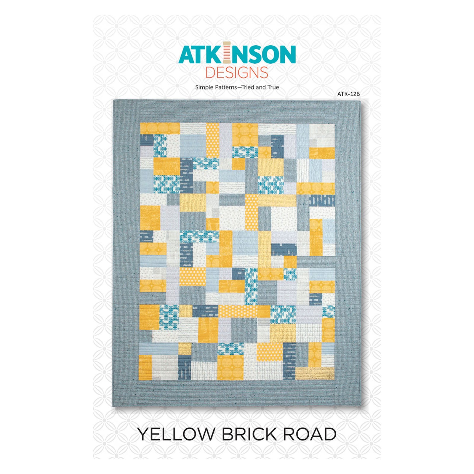 Atkinson Designs Yellow Brick Road Pattern Tiny Stitch Quilt