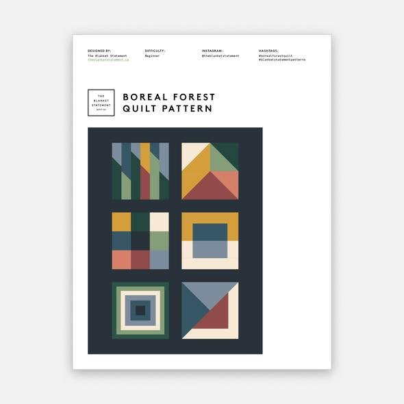 The Blanket Statement - Boreal Forest Quilt Pattern