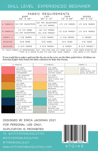 Kitchen Table Quilting - The Abigail Quilt Pattern