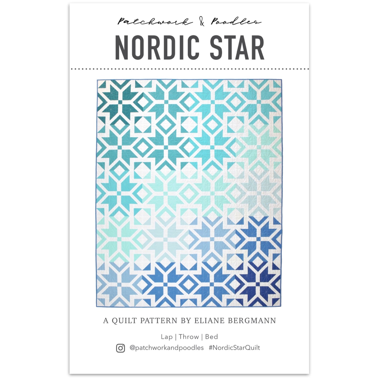 Patchwork and Poodles - Nordic Star Quilt Pattern