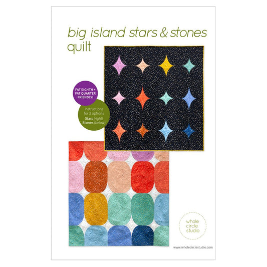 Whole Circle Studio - Big Island Stars & Stones Quilt Pattern
